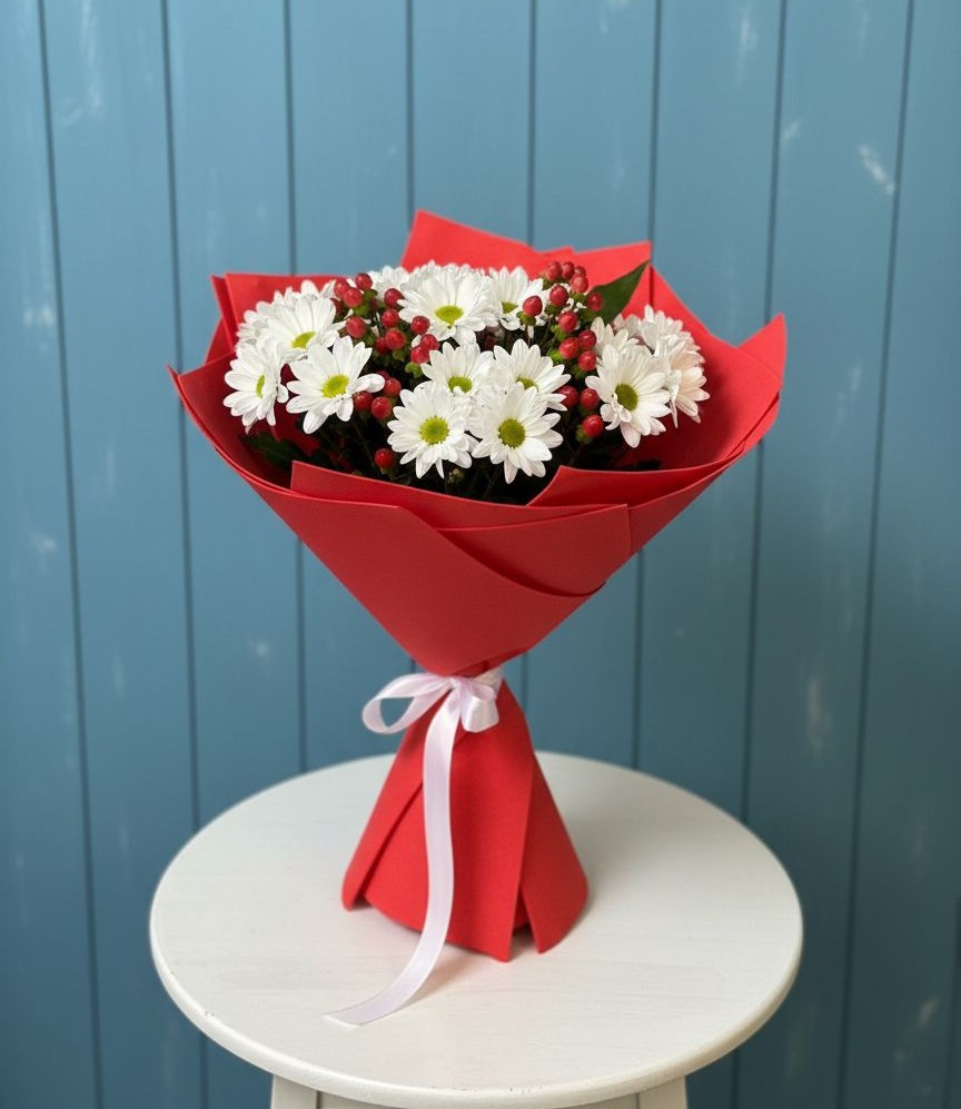 Букет цветов из: Хризантемы в Чернолесском