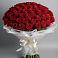 Букет 101 Красная роза Блэк Мэджик в Чернолесском