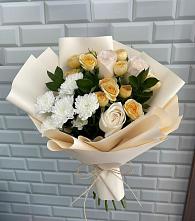 Букет цветов из:  Розы и Хризантемы в Чернолесском