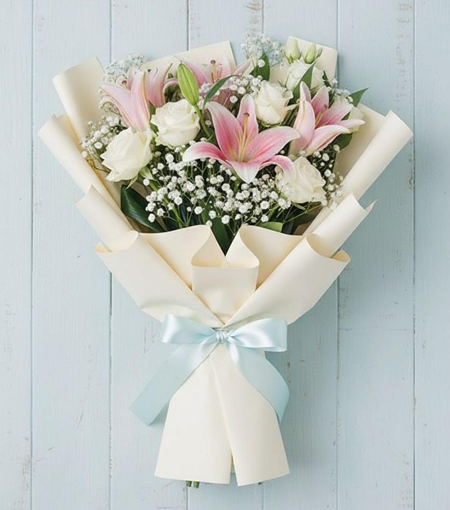 Букет цветов из: Лилии в Чернолесском