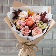 Букет цветов из:  Гвоздики, Хризантемы и Розы #REPLACE_PRED# Чернолесском