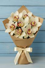 Букет цветов из:  Орхидеи и Розы в Чернолесском